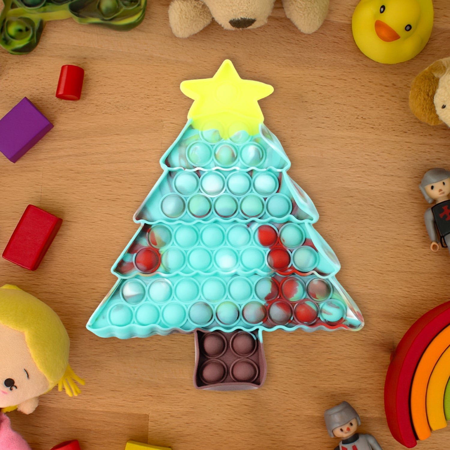 Silicone Pop It Fidget Toy – Premium Tree Shape Stress Relief