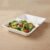 Bagasse Clamshell Food Box – Eco-Friendly 9x6 Inch Disposable Set