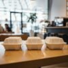 Bagasse Clamshell Food Box – Eco-Friendly 9x6 Inch Disposable Set