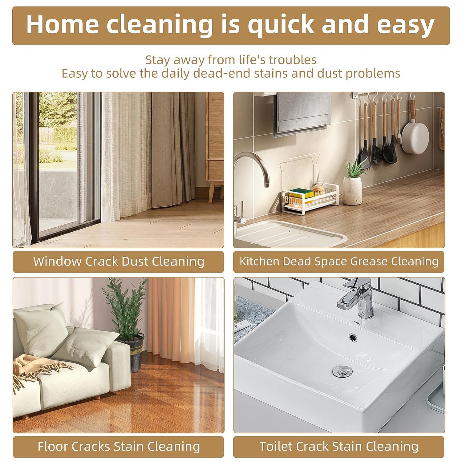 Bottle-Attachable Cleaning Brush – Ergonomic Deep Scrubber