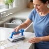 3 in 1 Multi Purpose Cleaning Brush with Soap Dispenser Sponge Scrubber (1 Pc)