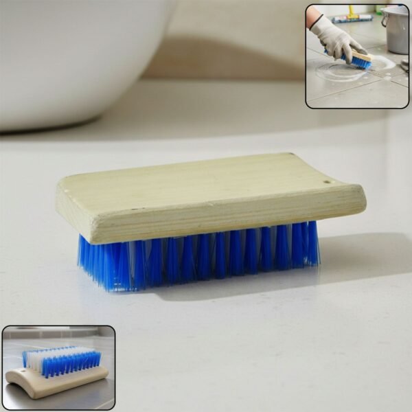 Hard Bristle Cleaning Brush – Durable Wooden Handle for Tough Scrubbing
