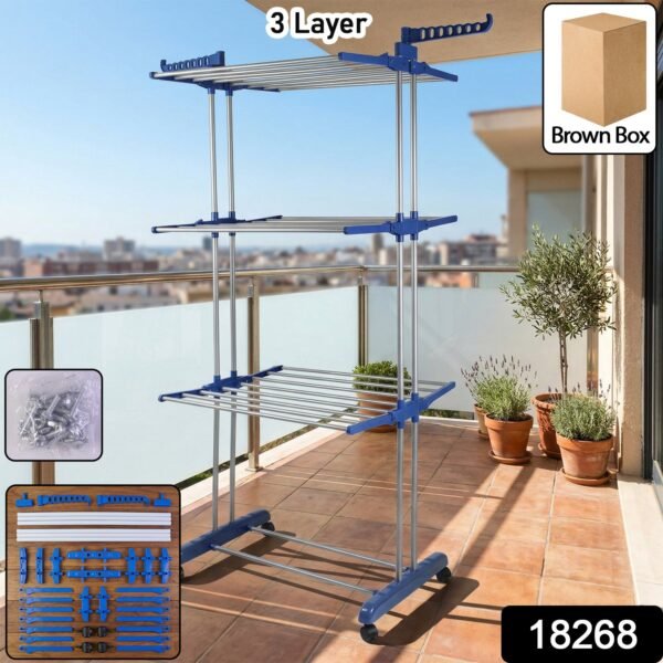 Clothes Drying Rack – Foldable, Portable & Space-Saving Design
