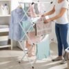 Metal Foldable Clothes Drying Rack – 3 Tier Portable Stand