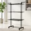 Expandable Garment Rack – 3 Layer Cloth Drying Stand with Wheels