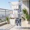 3 Tier Folding Clothes Drying Rack Laundry Cloth Dryer Stand for Ba...