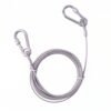 Heavy Duty Steel Clothesline – 5 Meter Wire Rope with Carabiner Hooks