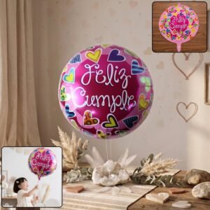 Feliz Cumple Foil Balloon – Bright Colorful Birthday Decor