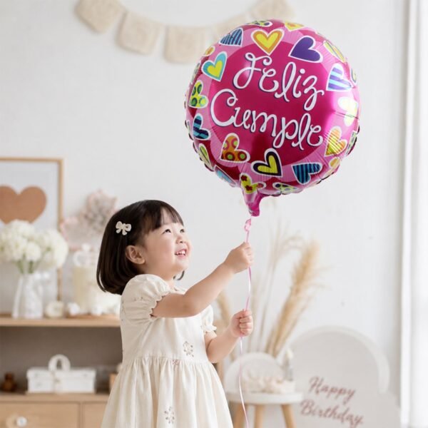 Feliz Cumple Foil Balloon – Bright Colorful Birthday Decor
