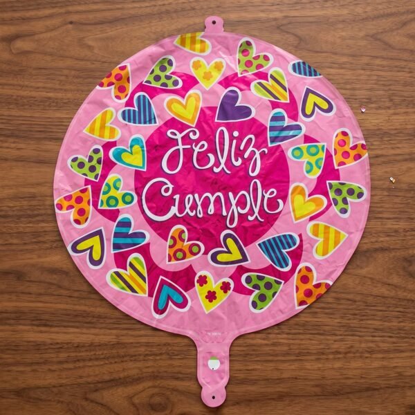 Feliz Cumple Foil Balloon – Bright Colorful Birthday Decor