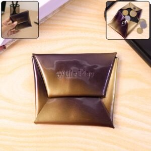 Coin Pouch – Compact, Foldable PU Leather Wallet for Daily Use