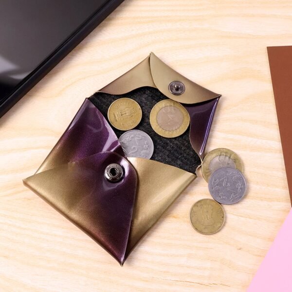 Coin Pouch – Compact, Foldable PU Leather Wallet for Daily Use