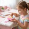 Cute Bunny Design Rainbow Fur Mini Coin Purse Keychain – Compact & Stylish for Kids
