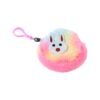 Cute Bunny Design Rainbow Fur Mini Coin Purse Keychain – Compact & Stylish for Kids