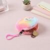 Cute Bunny Design Rainbow Fur Mini Coin Purse Keychain – Compact & Stylish for Kids