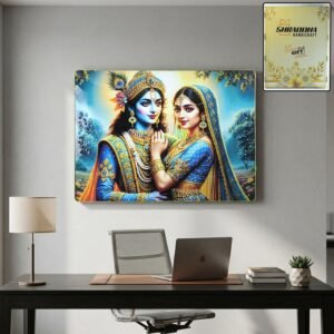 Radha Krishna Wall Frame – Elegant Divine Home Decor