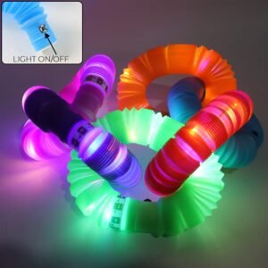 LED Glow Pop Tube – Stretchable Light-Up Sensory Toy