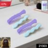 Comb-Shaped Hair Clips Set – Strong Grip Stylish Hair Pins (4 Pc)