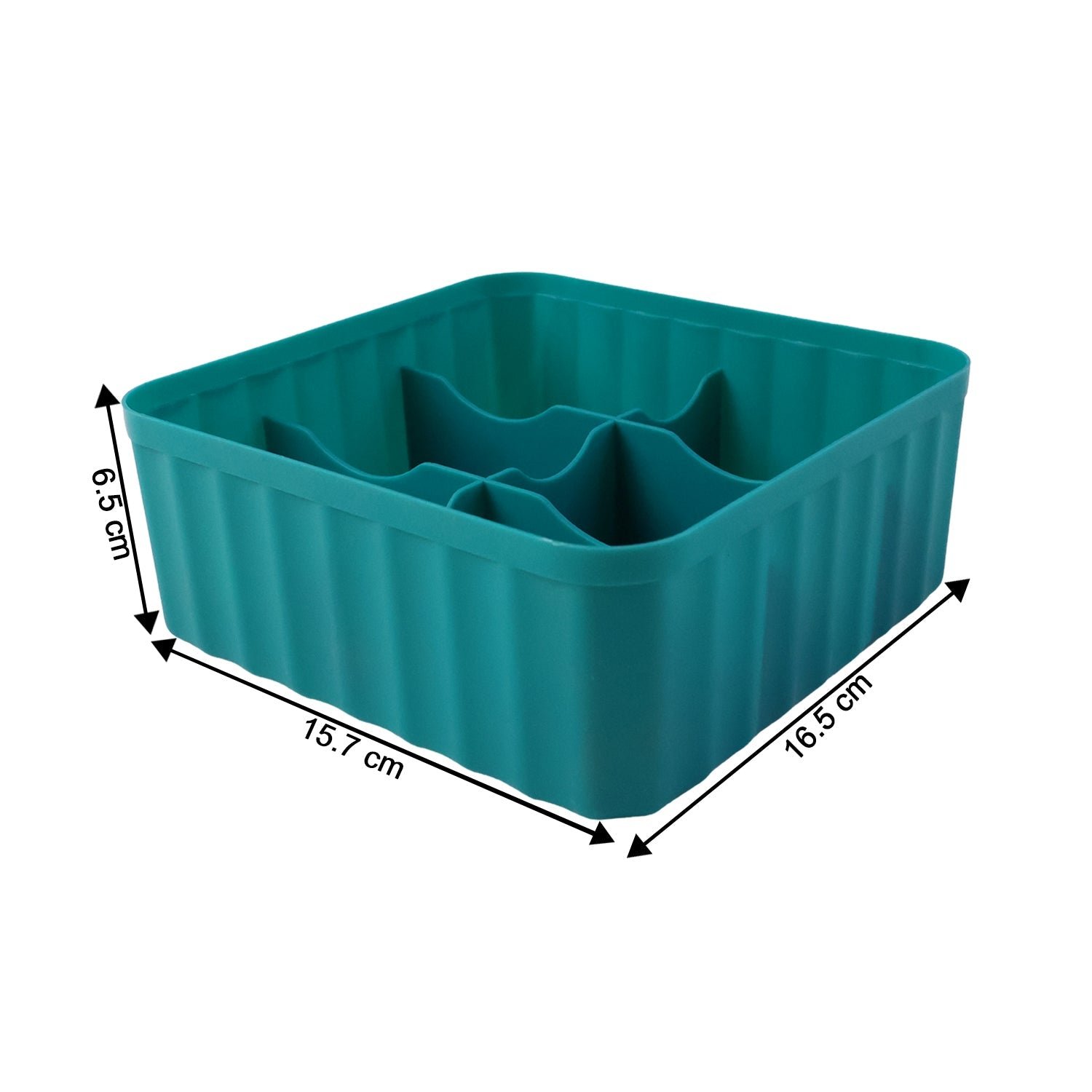 Square Organizer with 6 Compartments – Space-Saving Storage Set