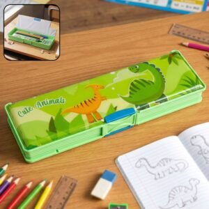 Kids Pencil Compass – Fun Animal Design with Secure Lid
