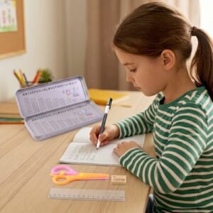Kids Metal Pencil Box Set – Complete Stationery Organisation