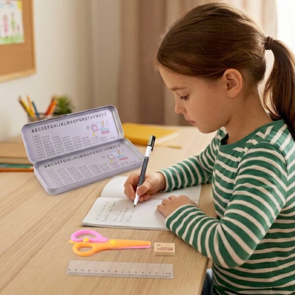 Kids Metal Pencil Box Set – Complete Stationery Organisation