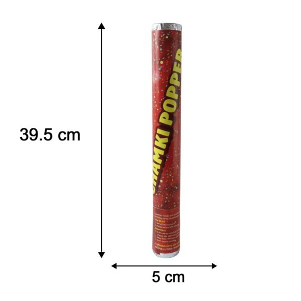 Red Chamki Confetti Party Popper for Birthday Wedding and Celebrati...