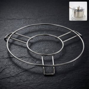 Stainless Steel Hot Pot Stand – Durable Heatproof Cookware Rack