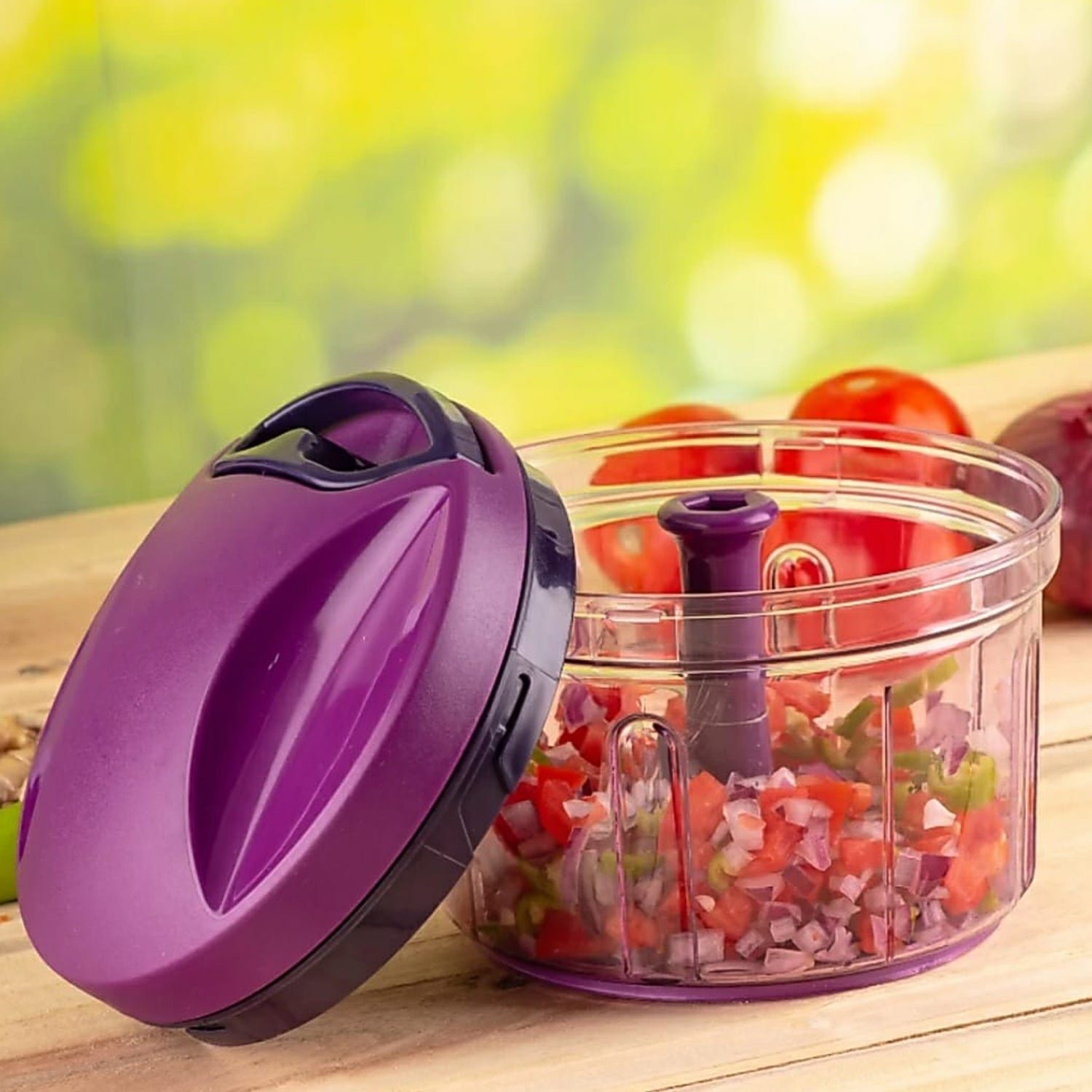 Copper-02 Vegetable Chopper 750ml – Efficient Pull String Cutter