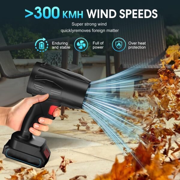 Cordless Leaf Blower – High Power & Rechargeable Battery