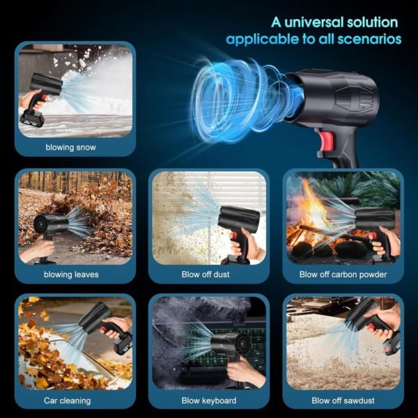 Cordless Leaf Blower – High Power & Rechargeable Battery