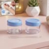 Plastic Cosmetic Jar Set – Refillable Travel Containers for Creams