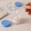 Plastic Cosmetic Jar Set – Refillable Travel Containers for Creams
