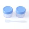 Plastic Cosmetic Jar Set – Refillable Travel Containers for Creams