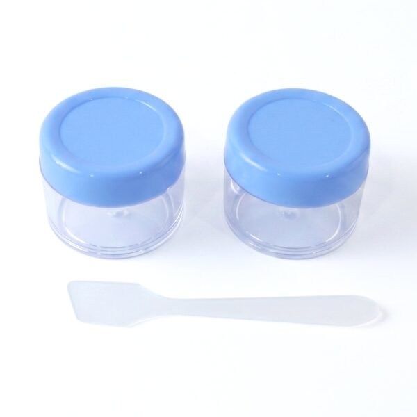 Plastic Cosmetic Jar Set – Refillable Travel Containers for Creams