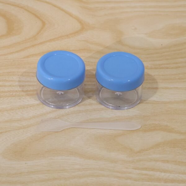 Plastic Cosmetic Jar Set – Refillable Travel Containers for Creams