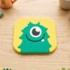 Silicone Coasters – Fun Monster Design with Heat Resistance