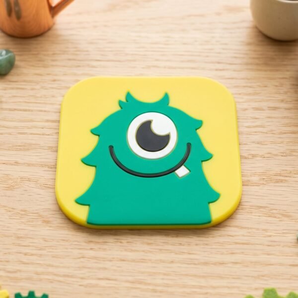 Silicone Coasters – Fun Monster Design with Heat Resistance