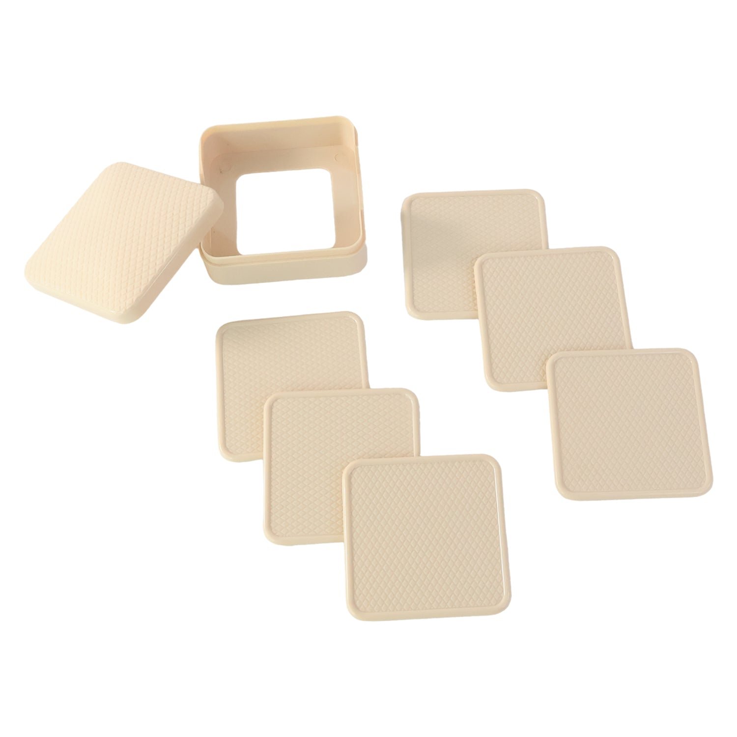 Ganesh Square Coasters Set – Heat-Resistant with Storage Box