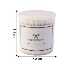Cotton Ear Buds Set – 200 Soft Tips with Storage Jar