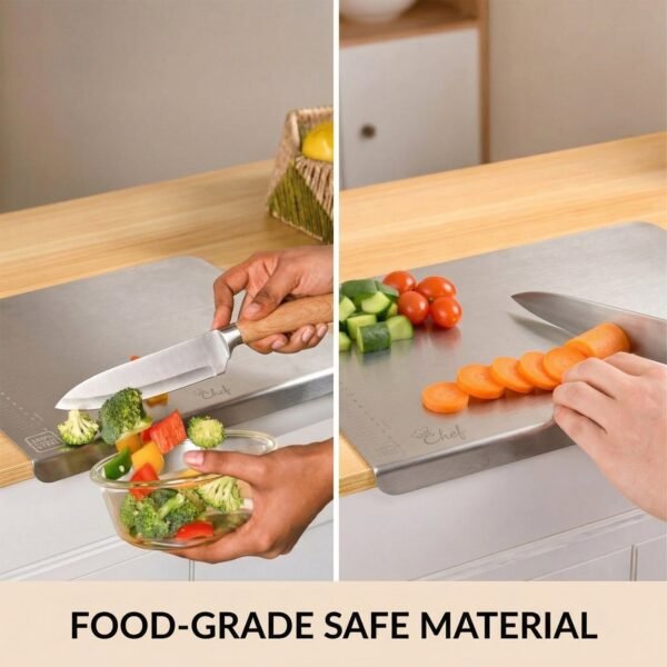 Stainless Steel Chopping Board – Hygienic & Durable for Kitchen