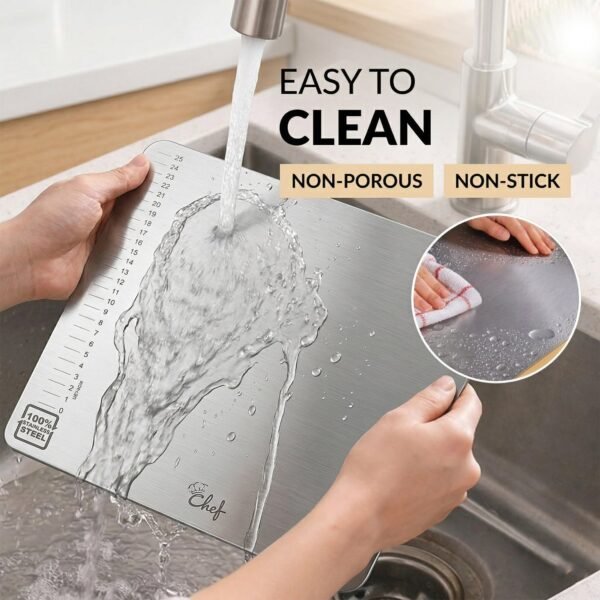 Stainless Steel Chopping Board – Hygienic & Durable for Kitchen