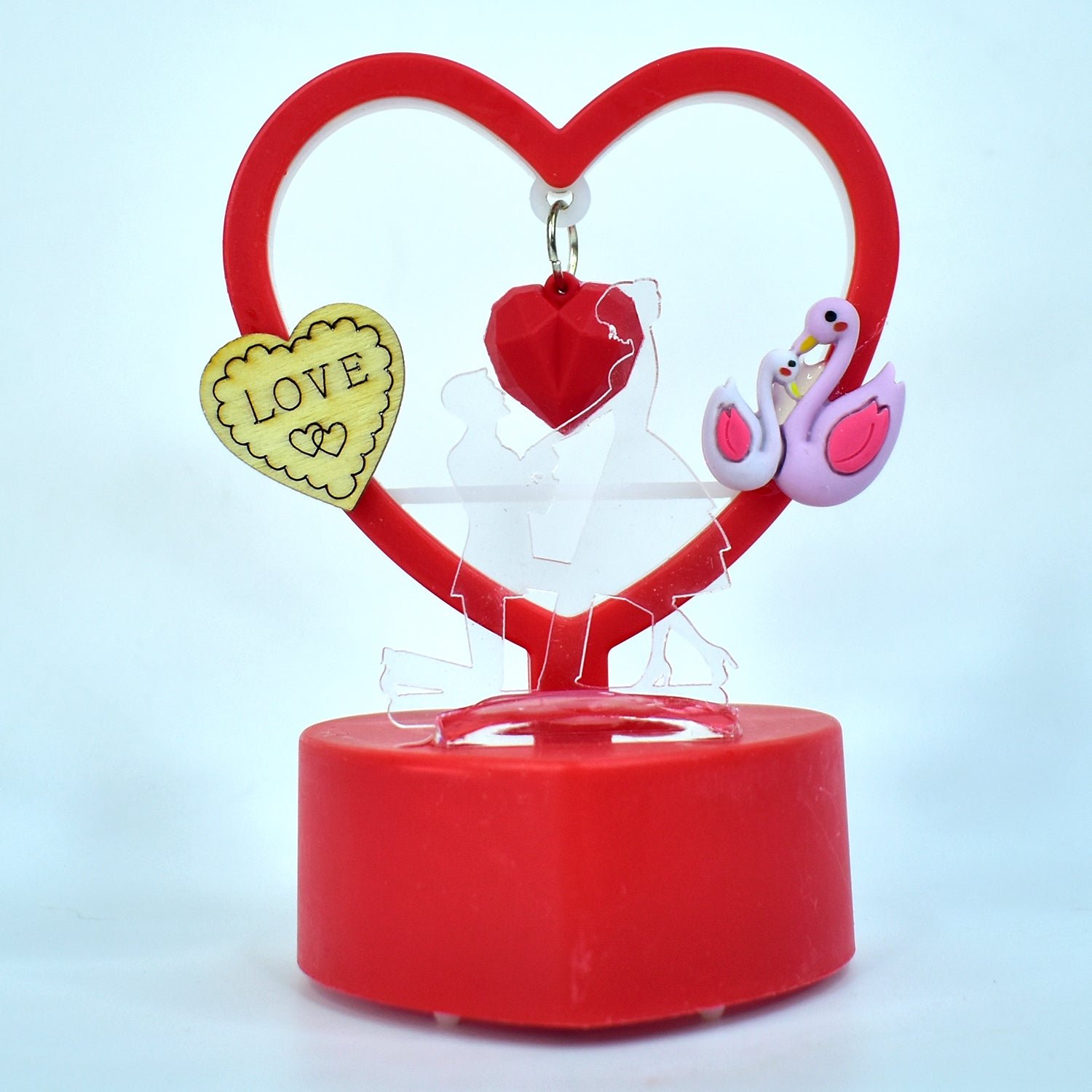 Heart-Shaped Decorative Love Showpiece – Romantic LED Table Décor