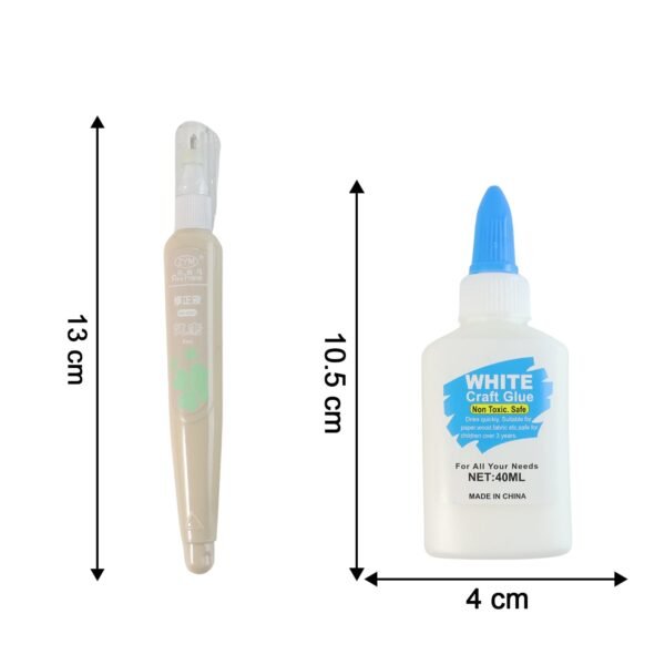 Multipurpose Craft Glue – Precision Adhesive & Correction Pen Set