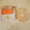Glass Round Serving Plate 23 x 23 Cm Decorative Fruit Snack Platter (1 Pc)