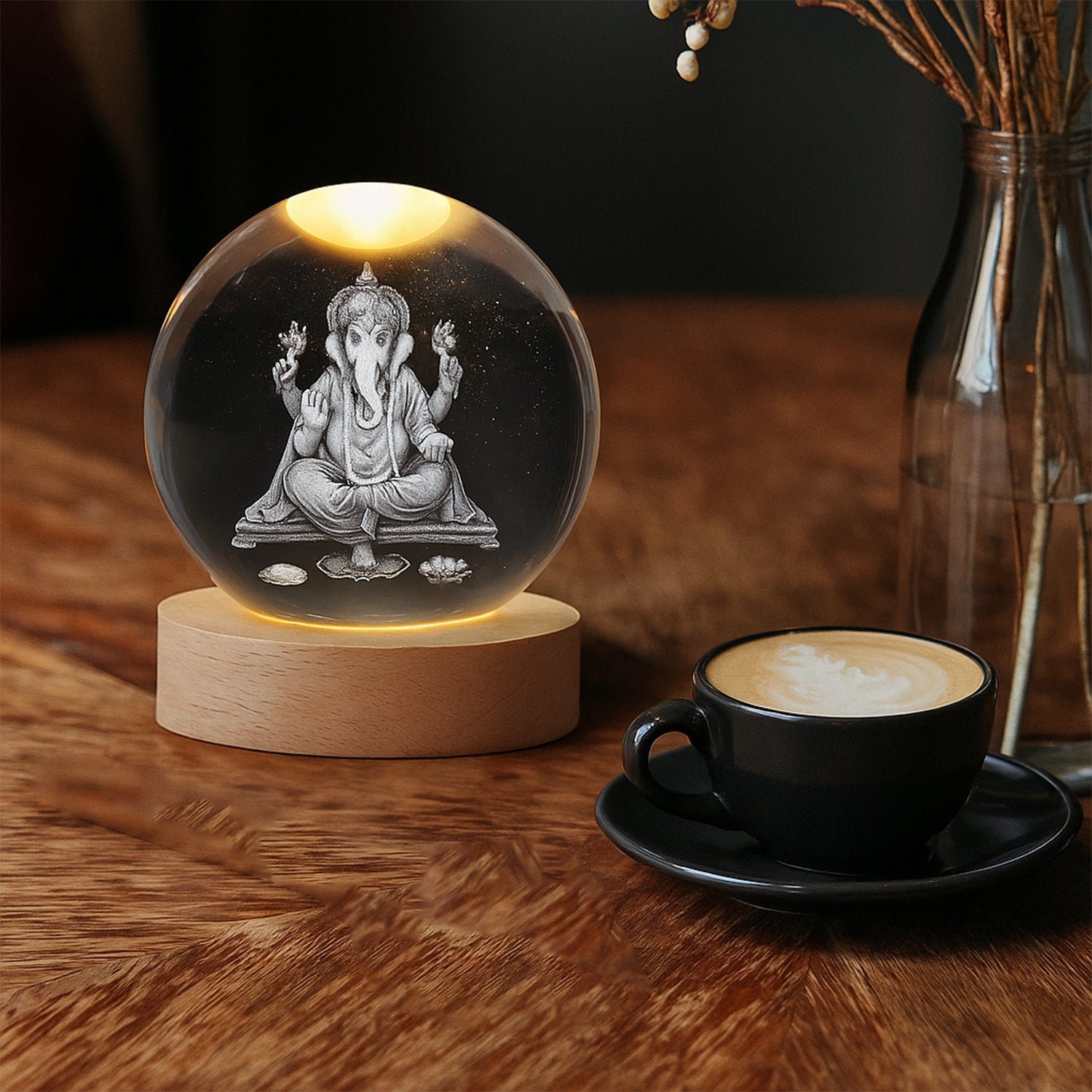 3D Crystal Ball Lamp – Enchanting Night Light & Decor |