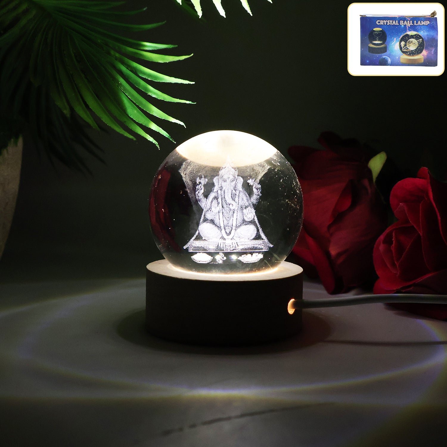 3D Crystal Ball Lamp – Enchanting Night Light & Decor |