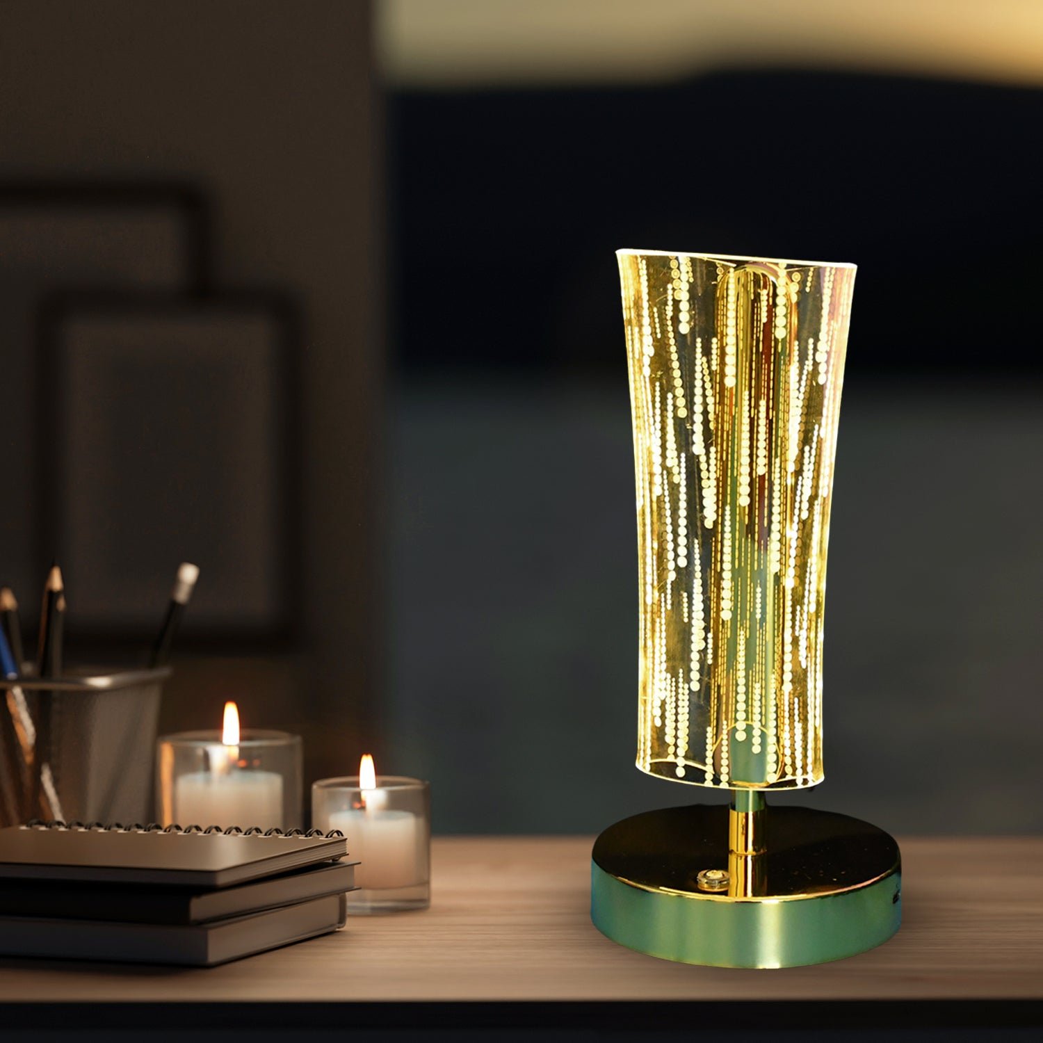 CrystalLamp4-02 Crystal Table Lamp – Elegant USB Rechargeable LED Glow