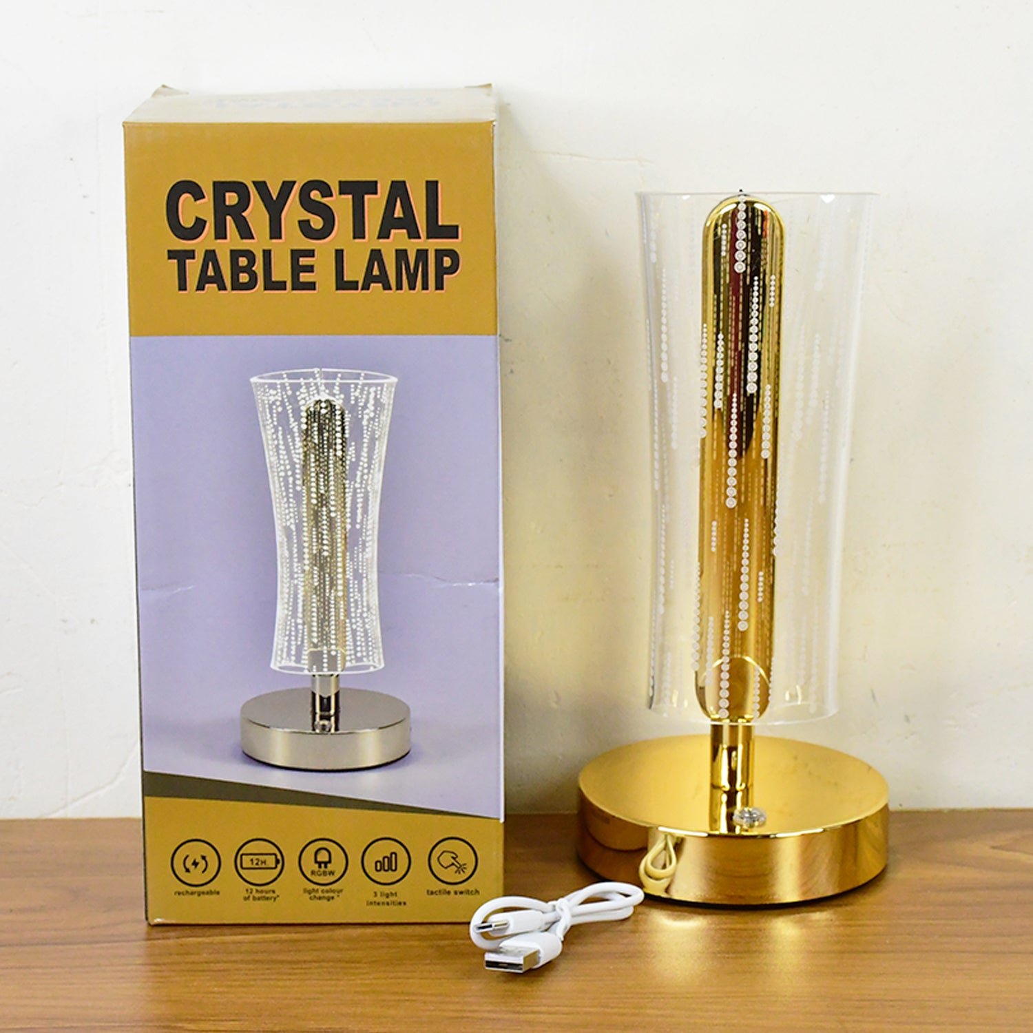 CrystalLamp4-LiveImage Crystal Table Lamp – Elegant USB Rechargeable LED Glow