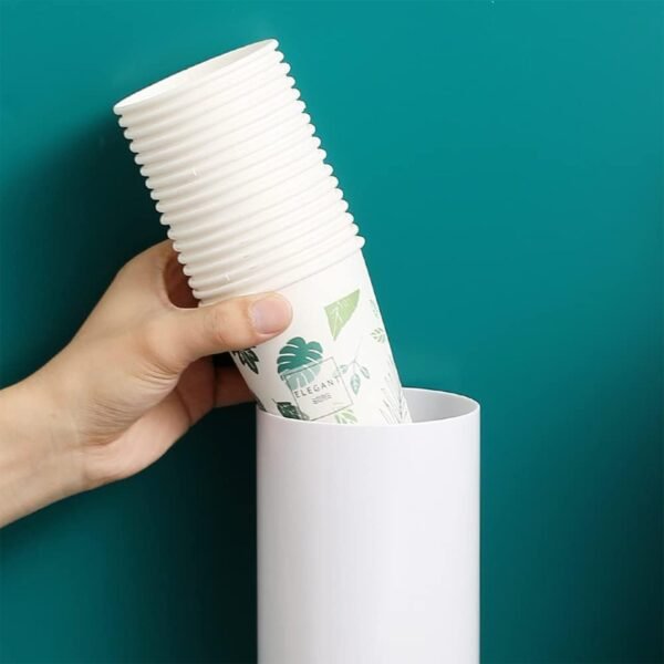 Wall Mounted Cup Holder – Space-Saving Dispenser for Hygienic Storage
